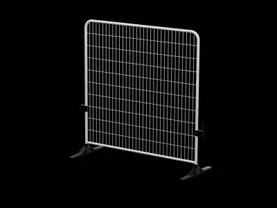 Street Barrier Mesh Low-poly 3D model