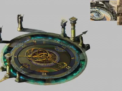 Game Collection of books - sink to the small square 3D model