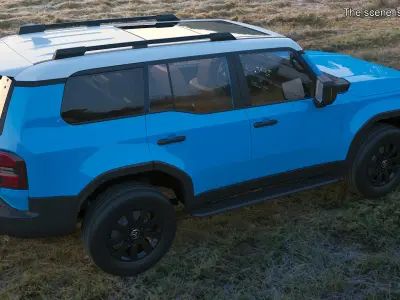  Toyota Land Cruiser Prado 2024 Blue Color 