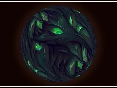 Grass Twilight Forest Floor -20 TEXTURES- Handpainted--PACK 2--- Texture