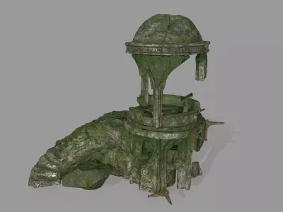 old temple  1 Low-poly 3D model
