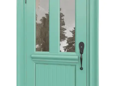 Entrance classic door 76 3D model