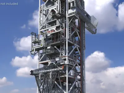  Industrial Launch Tower Platform 
