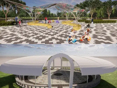 Tensile Structures Collection -A9 3D model