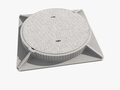 cast iron hatch 4 3D model