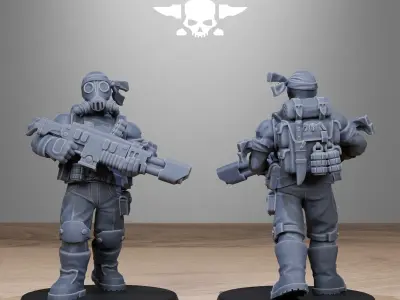 GrimGuard Jungle Fighters 2 3D print model