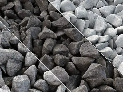 Gravel splinter smooth n3  3D model