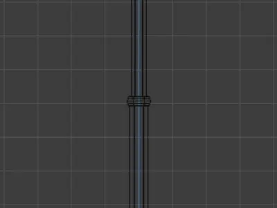 Flashlight Low-poly 3D model 7