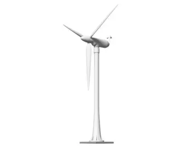 Wind power generator 3D model