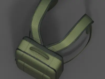 Backpack Camping Generic Color 3d human baggage  Low-poly 3D model