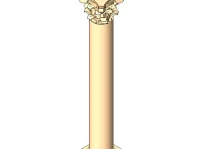 Colonne corinthienne Free 3D model
