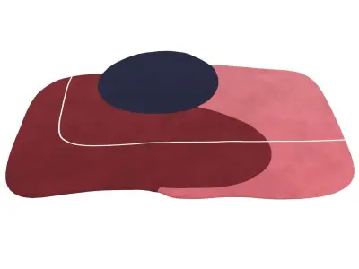 Unique Messy Moriah Rug 3D model