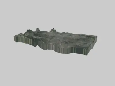 PARIS City  Low-poly 3D model