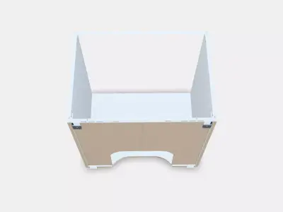 METOD Built-in oven-sink base unit Low-poly 3D model