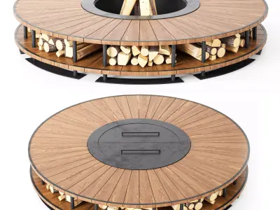 Fire Pit 04 3D model