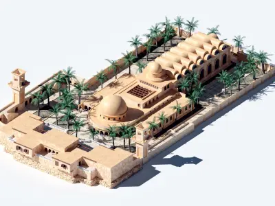 ancient arabian palace 3D model