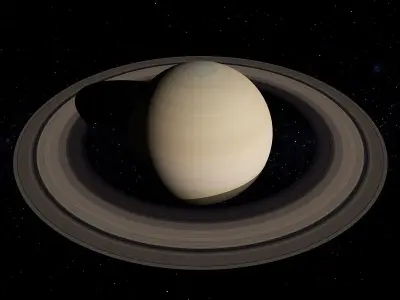 Saturn Scene 3D model