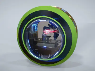 Crics futuristic wheel 3D model