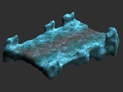 Stone Bridge - Energy Low-poly 3D model