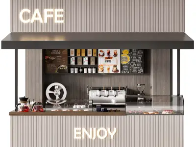 CAFE BAR NO34 A 3D model