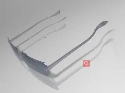 The free half-frame glasses that the next door envied Free 3D model