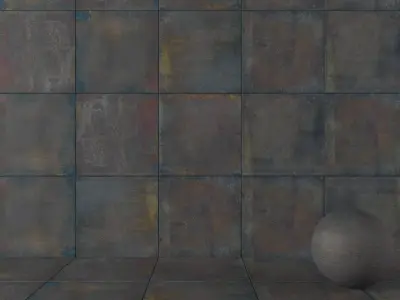 Wall Tiles Museum Iron Denim 80x80 Texture