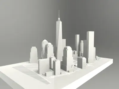 One World Trade Center New York City 3D model