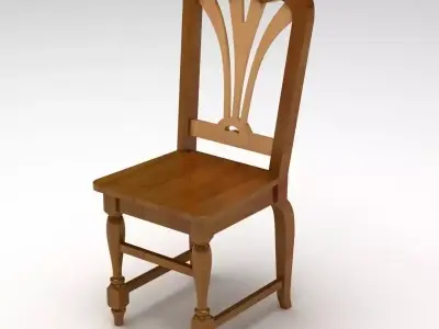 Wooden Chair 3D model