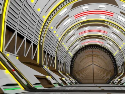 Scvi Fi Corridor 3D model