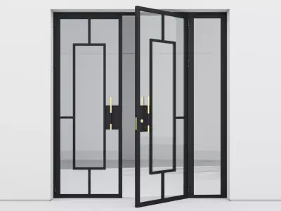 Aluminium door 216 3D model