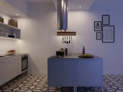 Mini Kitchen - Fantin Frame Kitchen 3D model