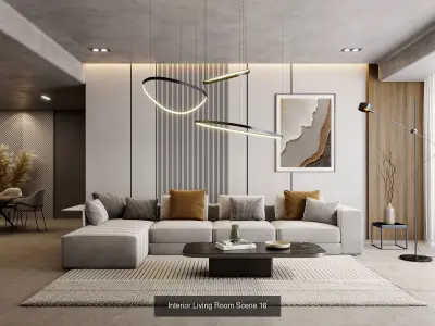 Interior Render-Ready 3D Scene With Natural Lighting VOL 04 3D Model Pack