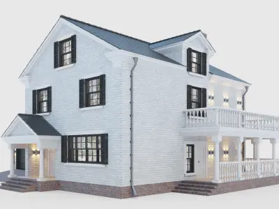 American classic house 3D model