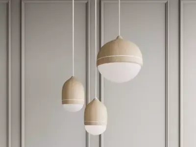 Nordic Lamp Set 3D model