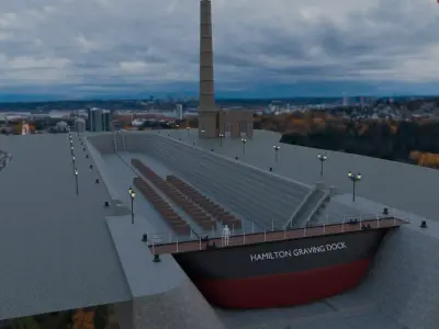 Hamilton Graving Dock titanic era 3D model