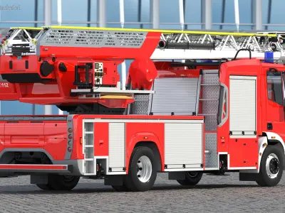  Firefighting Truck with Ladder 