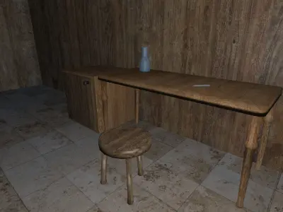 Horror house  Free 3D model