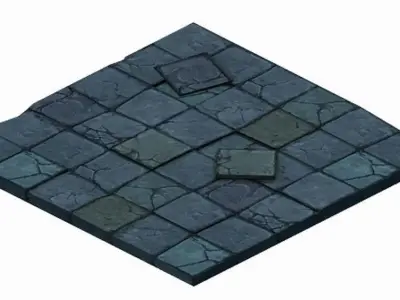 Game Underground - palace - the ground 01 3D model