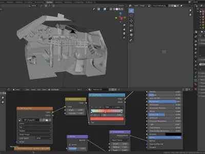 bedroom SCI-FI fantasy 3D model