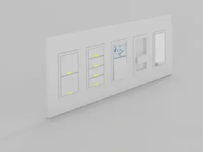 accesorios electricos Low-poly 3D model