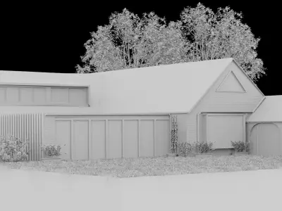 Residential House Design 3D model