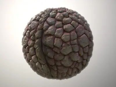 Material Skin Monster 33 Seamless PBR Texture Texture