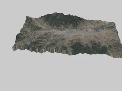 ULAANBAATAR City Low-poly 3D model