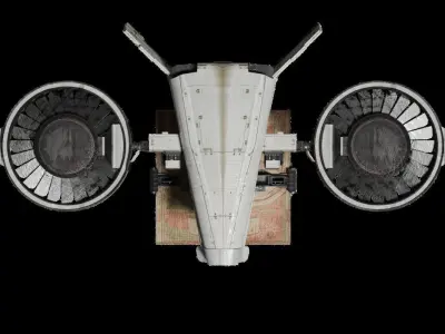 Sci fi delivery drone 3D model