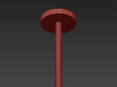 Luminaire chandelier with balls hanging from it 3D model