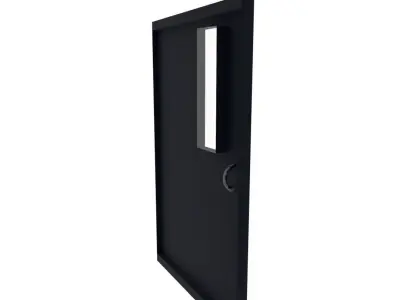 Metal door  Free low-poly 3D model