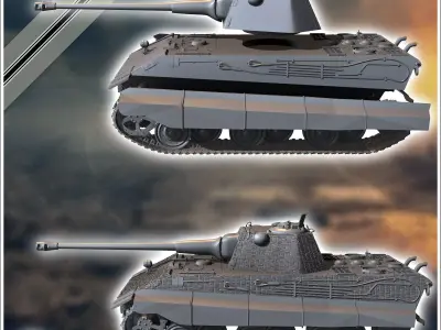 E-50 Entwicklung - Germany Eastern Western Berlin What If Altern 3D print model