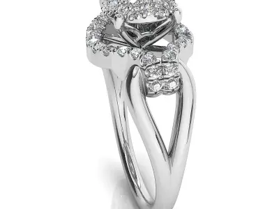 Fancy ring 3D print model 5