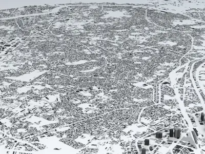 Yokohama Streets and Buildings 3D model