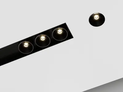 Arkoslight Set 2 ceiling with light fixtures 3D model